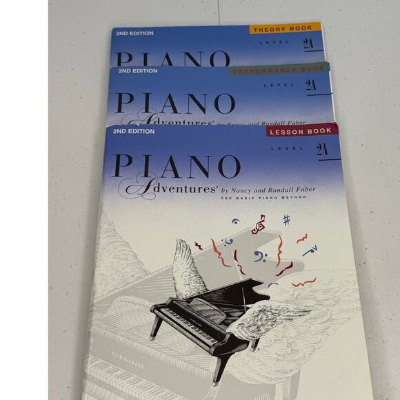 Piano Adventures Lot of 3 2nd Edition 2A Lesson Performance Theory Books - Picture 1 of 9